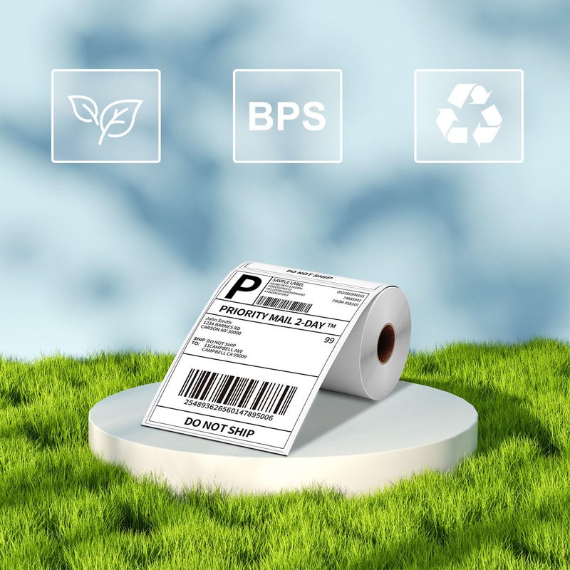 LabelCreate 4x6 Thermal Labels, Shipping Label for Thermal Label Printer, Pack of 250 4x6 Roll Labels, Commercial Grade, Compatible with JADENS, Phomemo, Rollo, MUNBYN, Zebra and Other Thermal Printers - Image 3